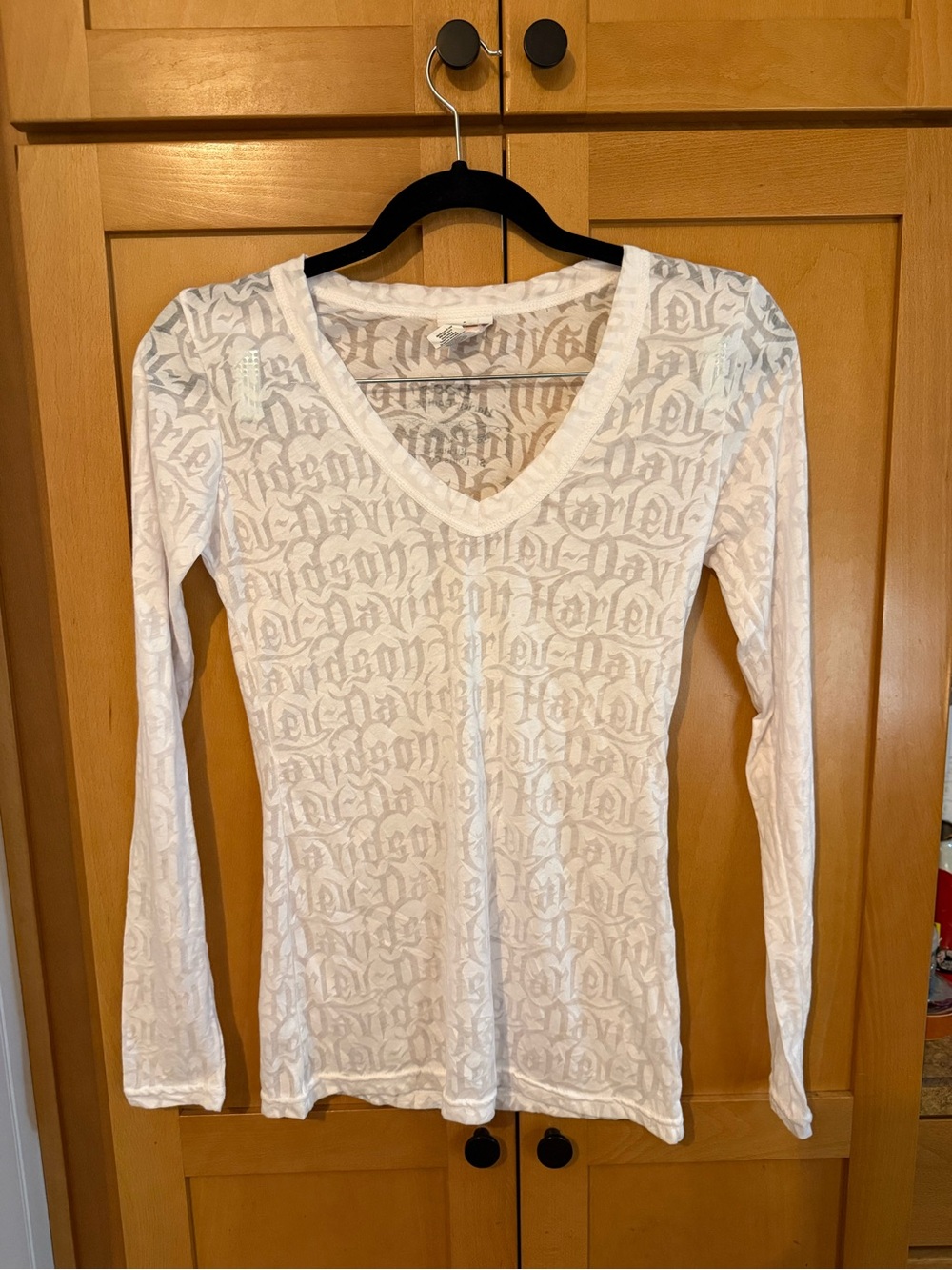 Harley Davidson all over print y2k longsleeve top size medium